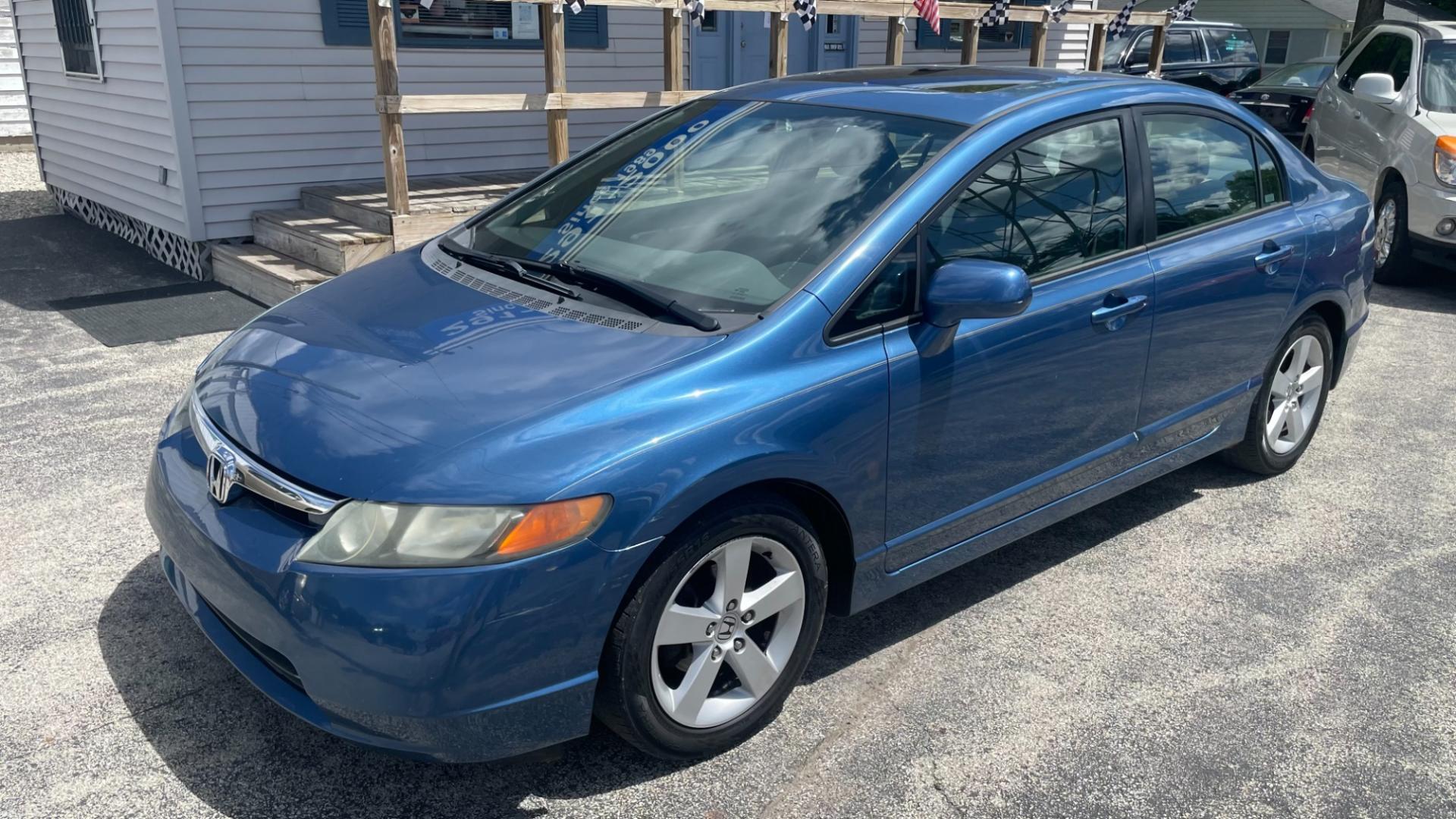 2006 BLUE Honda Civic EX Sedan (1HGFA158X6L) with an 1.8L L4 SOHC 16V engine, 5-Speed Manual transmission, located at 2710A Westlane Rd., Indianapolis, IN, 46268, (317) 291-2000, 39.885670, -86.208160 - Photo#11